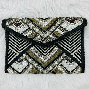 Rebecca Minkoff Women’s Wonder Leo Beaded Clutch